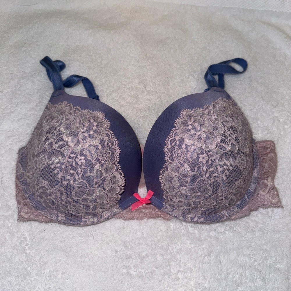 Victoria's Secret Purple and Pink Lace Bra